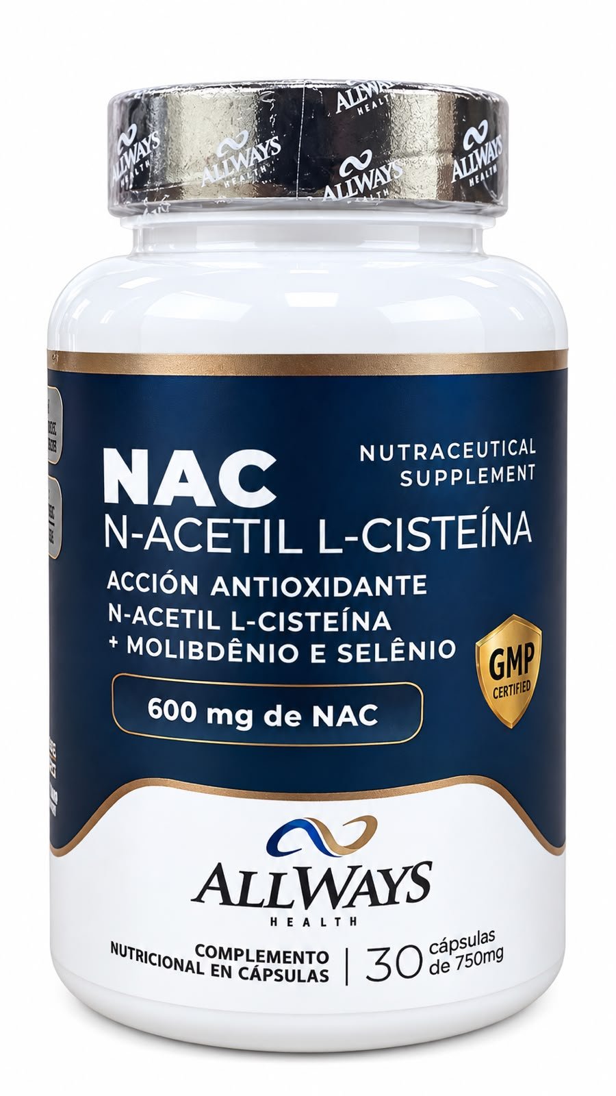 VITAMINA NAC 600MG C/30 CAPS ALLWAYS HEALTH