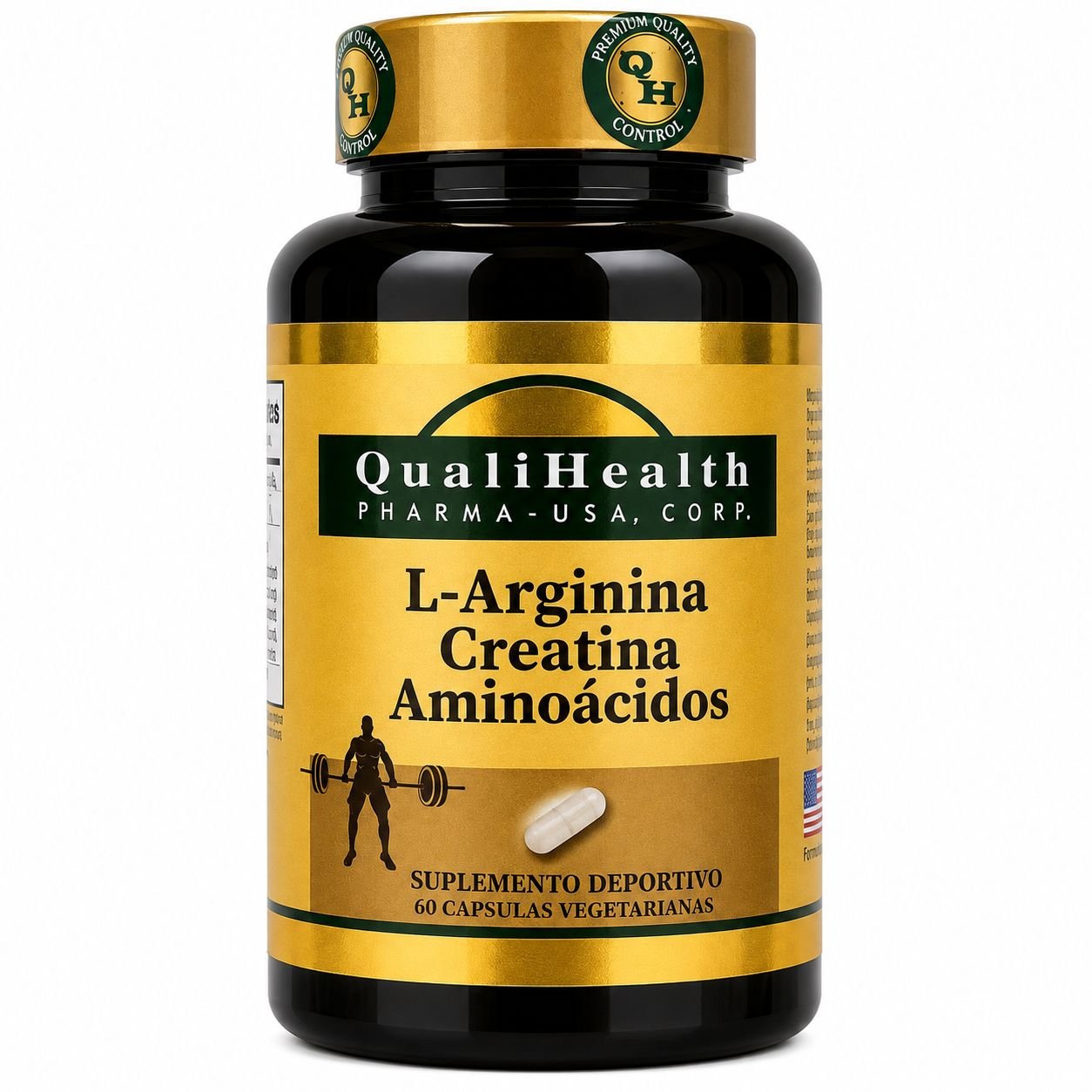 VITAMINA L-ARGININA CREATINA AMINOACIDOS QUALIHEALTH C/60 CAP