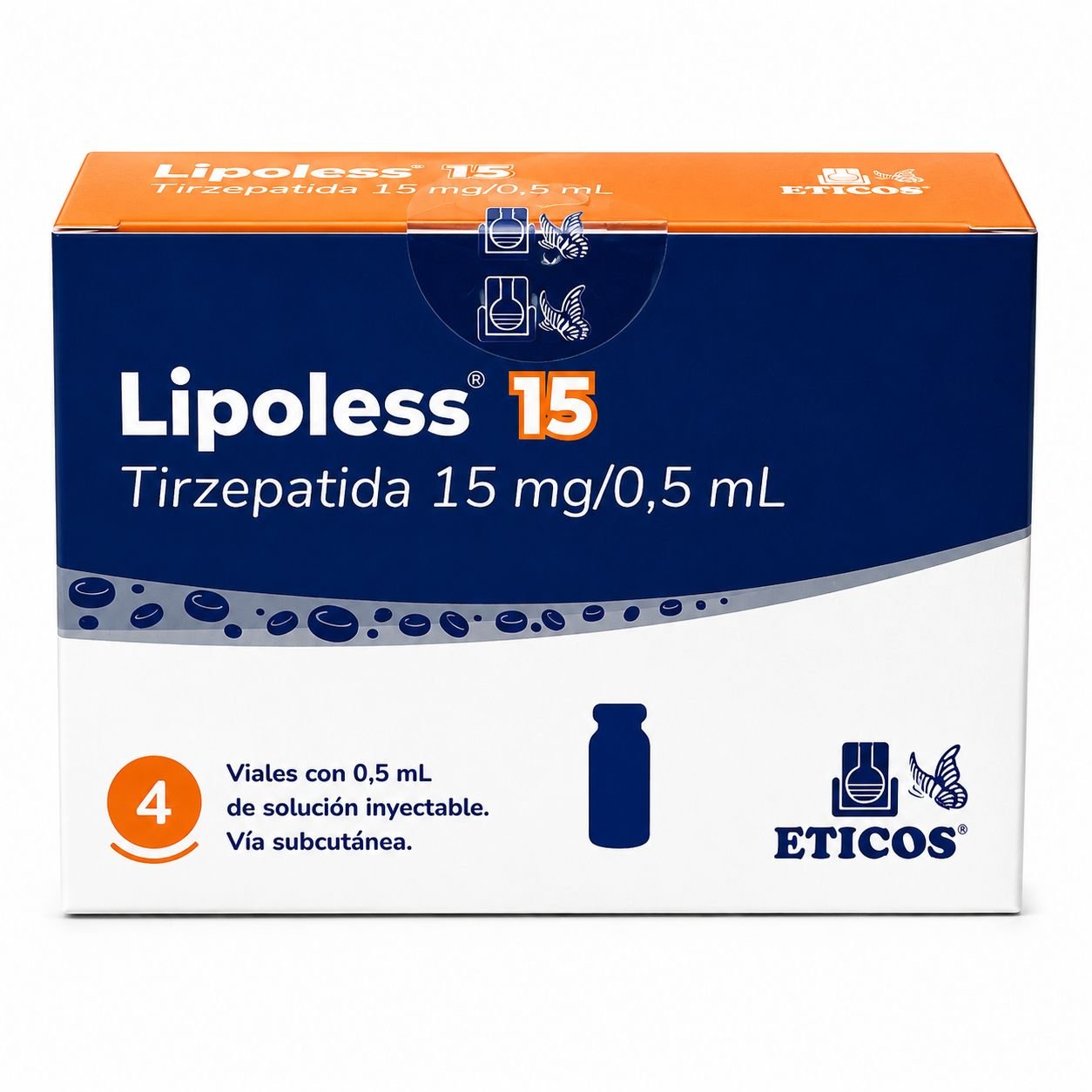 LIPOLESS 15MG/0,5ML C/4 AMPOLAS ETICOS