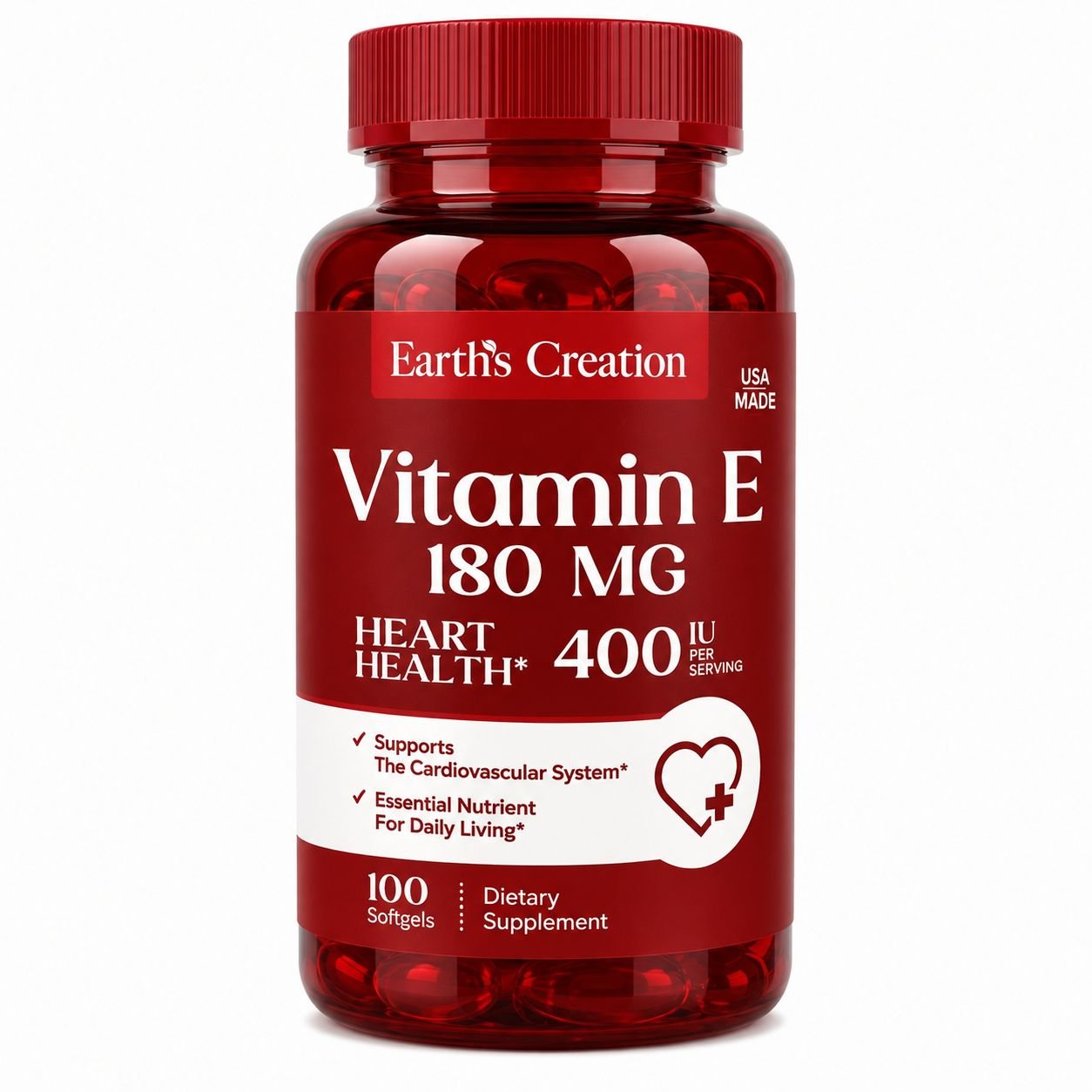 VITAMINA E 400UI EARTH CREATION C/100 SOFTGEL