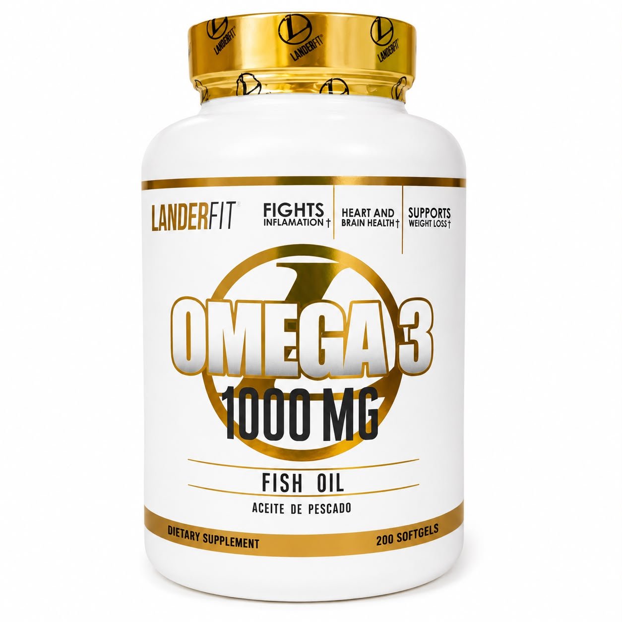 VITAMINA OMEGA 3 LANDER 1000MG C/200 SOFTGEL