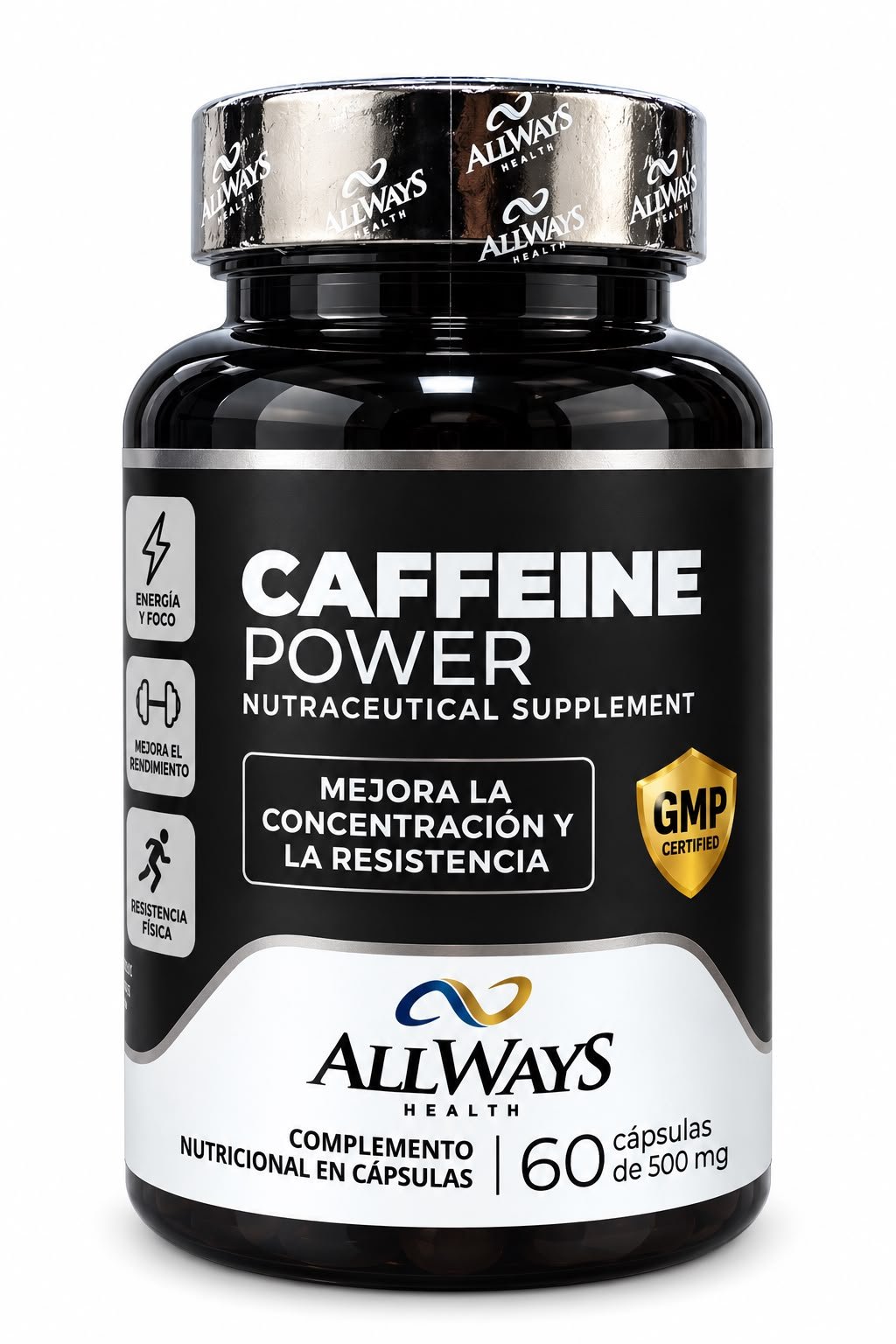 CAFEINA POWER 200MG C/60 CAPS ALLWAYS HEALTH