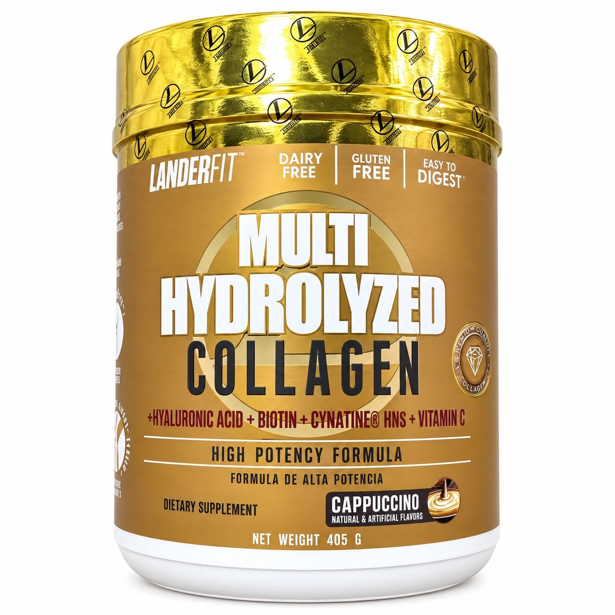 COLAGENO MULTI HYDROLYZED LANDER CAPPUCCINO 405G