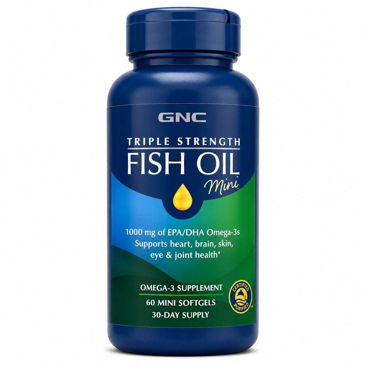 VITAMINA OMEGA 3 TRIPLE STRENGH MINI GNC C/60 SOFTGEL