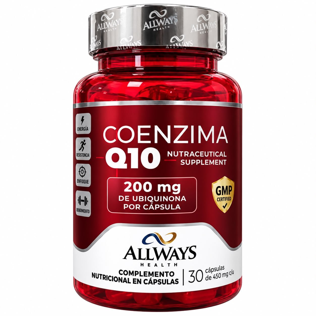 VITAMINA COENZINA Q10 200MG C/30 CAPS ALLWAYS HEALTH
