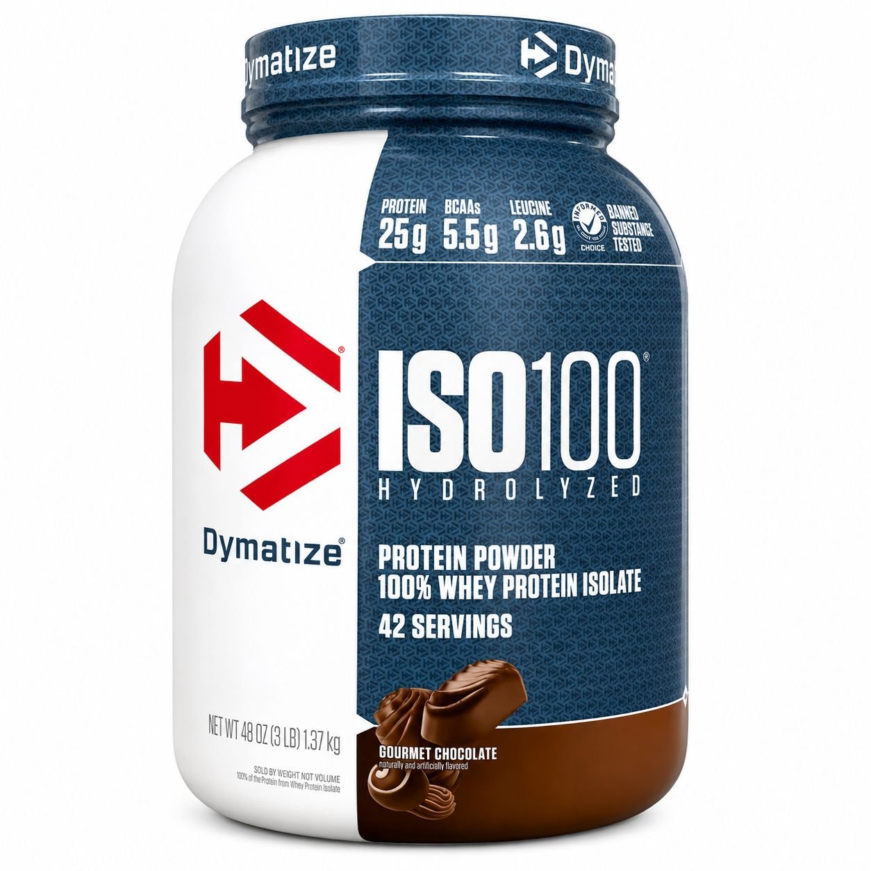 WHEY PROTEIN ISOLADO HYDROLIZADO GOURMET CHOCOLATE DYMATIZE 1,37KG