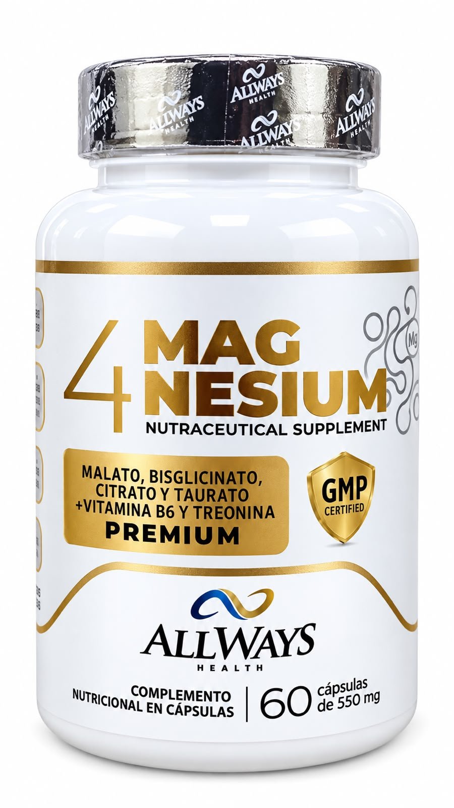 VITAMINA 4MAGNESIUM  C/60 CAPS ALLWAYS HEALTH