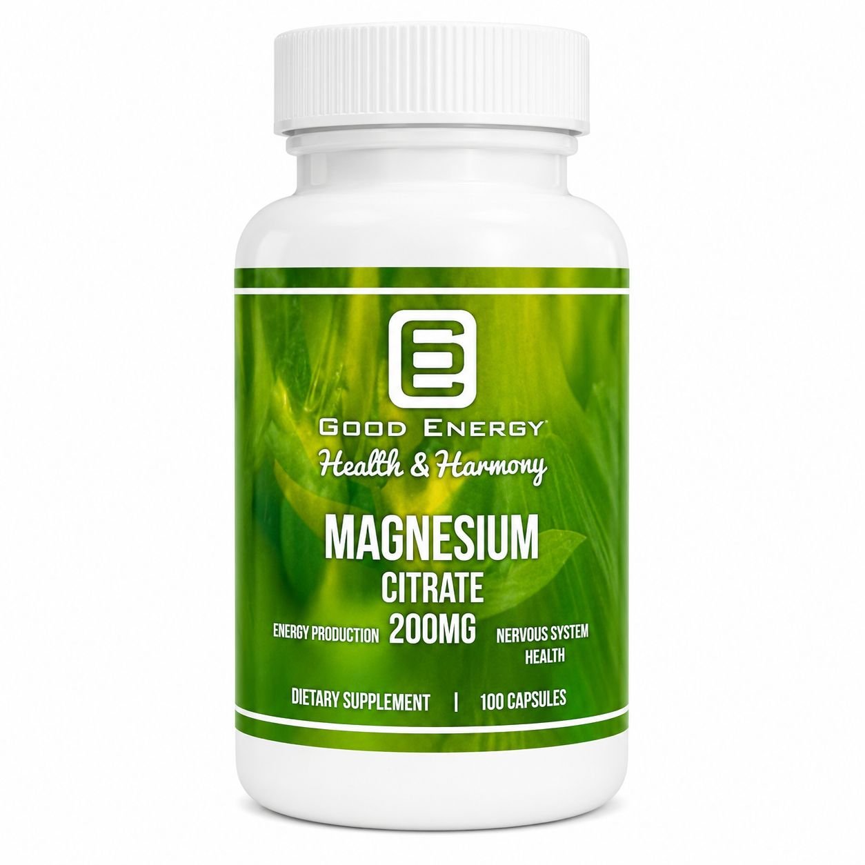VITAMINA MAGNESIO CITRATO 200MG GOOD ENERGY C/100 CAP