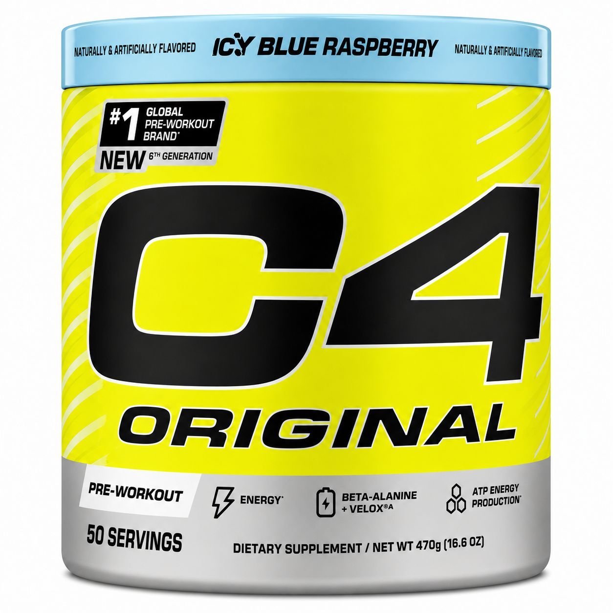 PRE TREINO C4 ICE BLUE RASBERRY 470G