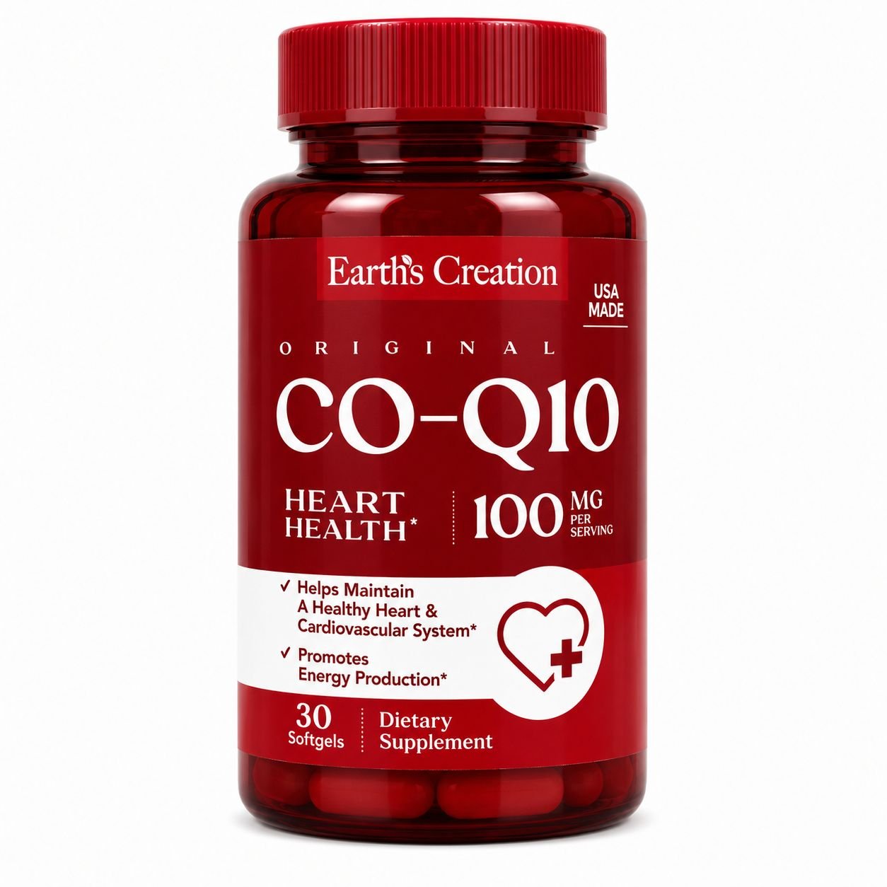 VITAMINA CO-Q10 100MG EARTH CREATION C/30 SOFTGEL