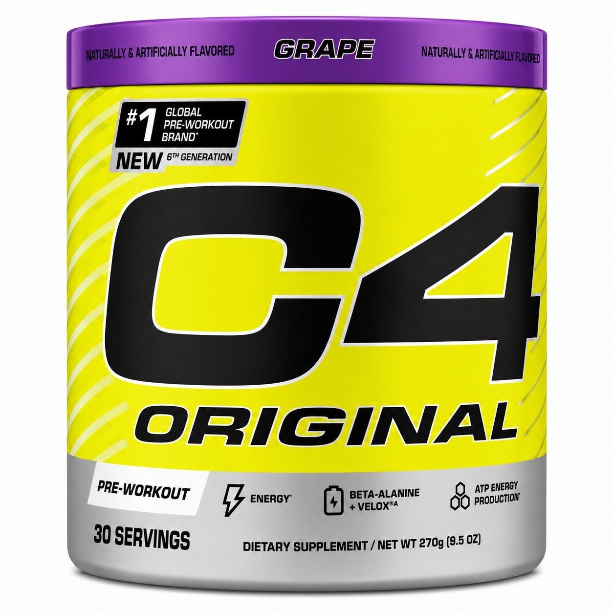 PRE TREINO C4 GRAPE 273G